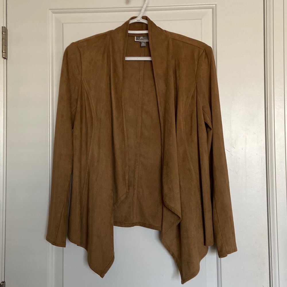 EUC JM Collection open front drape cardigan size SP
